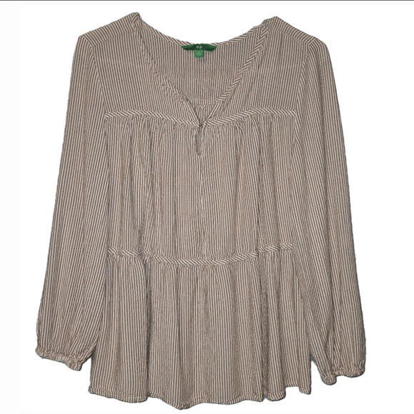 Dip Striped Babydoll Blouse - Small - Picture 1 of 3